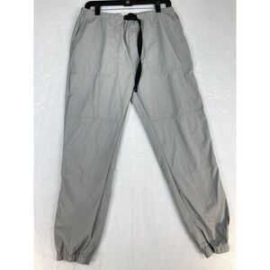 Pacsun Jogger Pants Men Size Small Nylon Belted Gray Y2K Hiking Outdoor